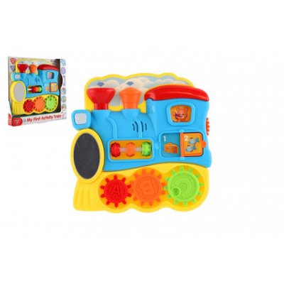 Teddies vláček edukační s aktivitami se světlem a zvukem
