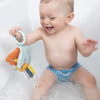 Baby Fehn Splash & Play knížka do vody chobotnice - obrázek