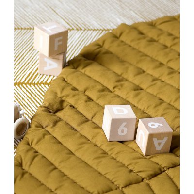 Toddlekind Organic Leaf Mat Hrací deka - Sand Castle - obrázek