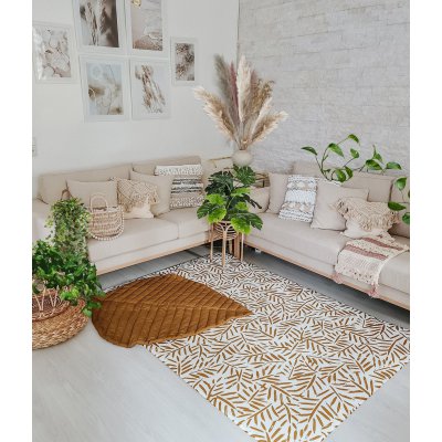 Toddlekind Organic Leaf Mat Hrací deka - Sand Castle - obrázek