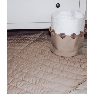 Toddlekind Organic Leaf Mat Hrací deka - Tan - obrázek