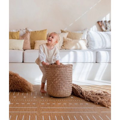 Toddlekind Prettier Hrací podložka Puzzle Berber - Camel 120 x 180 cm - obrázek