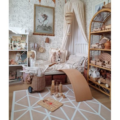 Toddlekind Prettier Hrací podložka Puzzle Nordic - Clay 120 x 180 cm - obrázek