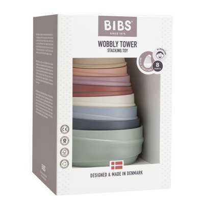 BIBS stohovací balanční věž - Pastel Rainbow - obrázek