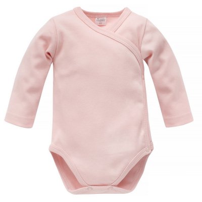 Pinokio Lovely Day Zavinovací body s dlouhým rukávem - Rose, vel. 68