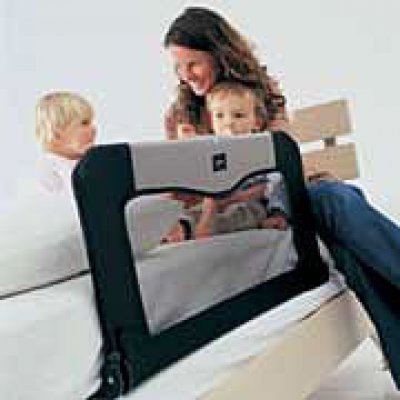 BabyDan Bedrail cestovní zábrana k posteli - Černá - obrázek