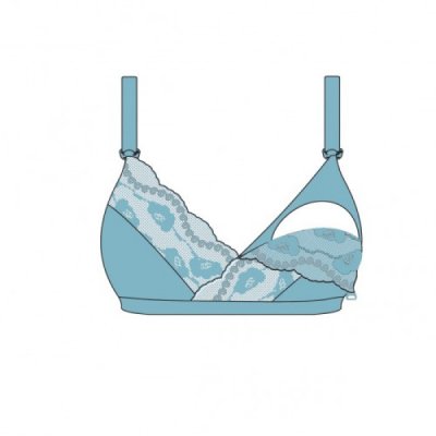 Carriwell krajková mateřská a kojící podprsenka - IV černá - obrázek