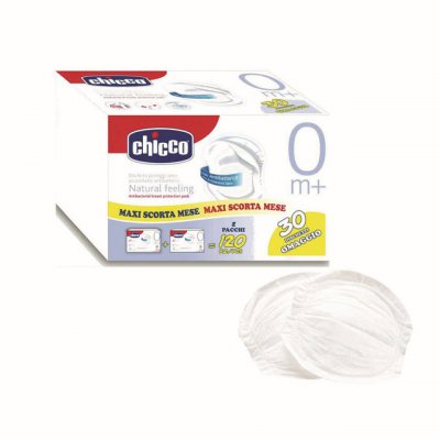 Chicco tampóny do podprsenky antibakteriální - 120 ks