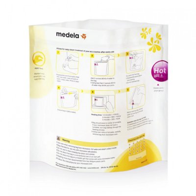 Medela Quick Clean sterilizační sáčky do mikrovlnné trouby 5 ks - obrázek