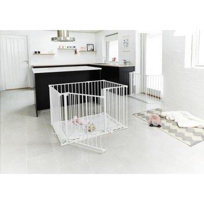 BabyDan dětská ohrádka Square playpen + matrace - Bílá - obrázek