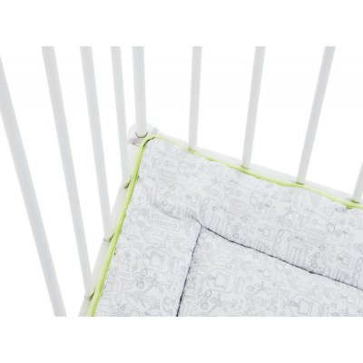 BabyDan dětská ohrádka Square playpen + matrace - Bílá - obrázek