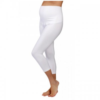 Rialto Baby 3/4 těhotenské legíny Ardy bílé - 38 - obrázek