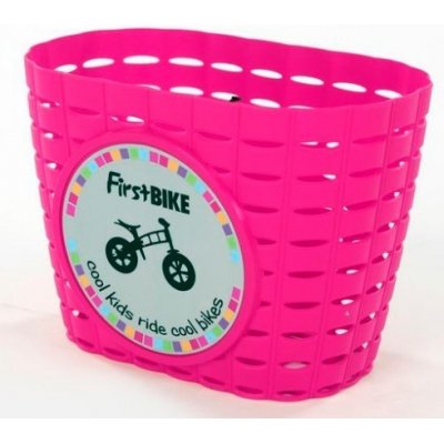 First Bike košík na řidítka - Růžový