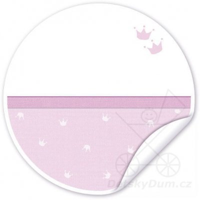 Träumeland povlečení 80/80 + 35/40 - Krone rosa - obrázek