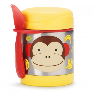 Skip Hop Zoo termoska na jídlo s vidličkou - Opička