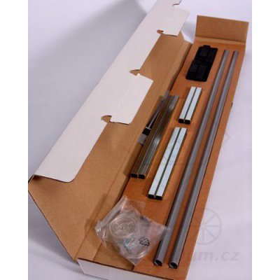 BabyDan prodloužení pro zábrany - 2x7cm kov silver (Designer, Avantgarde buk) - obrázek