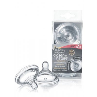 Tommee Tippee náhradní savička C2N - Hustá strava 6+, 2 ks