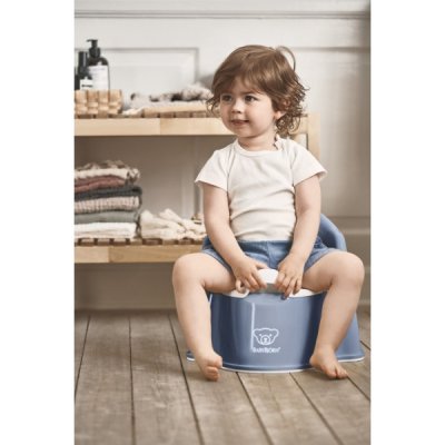 BabyBjörn nočník křesílko Potty Chair - Deep Blue/White - obrázek