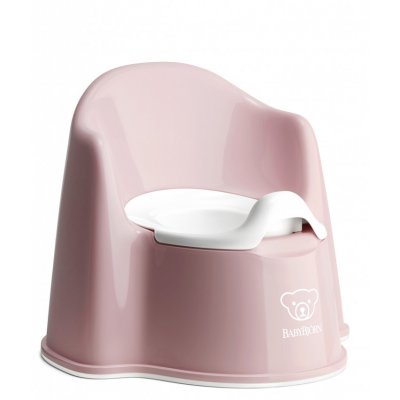 BabyBjörn nočník křesílko Potty Chair - Powder Pink/White
