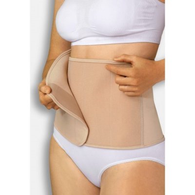 Carriwell pás po porodu stahovací Belly Binder - S/M přírodní - obrázek
