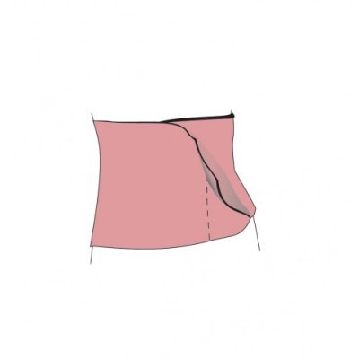 Carriwell pás po porodu stahovací Belly Binder - S/M přírodní - obrázek