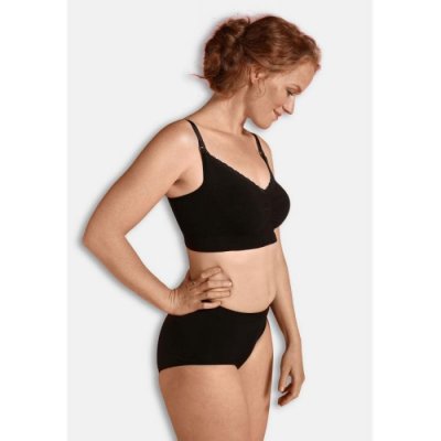 Carriwell Organic mateřská a kojící podprsenka - XL černá - obrázek