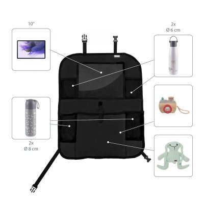 Zopa Organizér na sedadlo + kapsa na tablet - Černý - obrázek