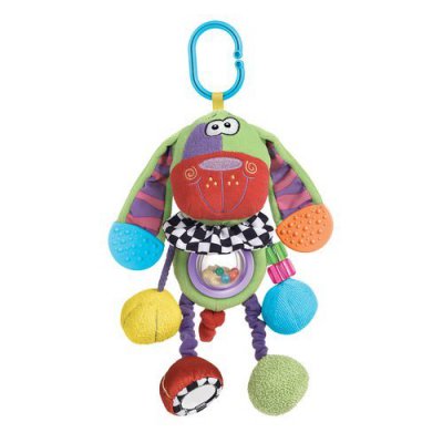 Playgro závěsný pejsek s kousátky - Barevný