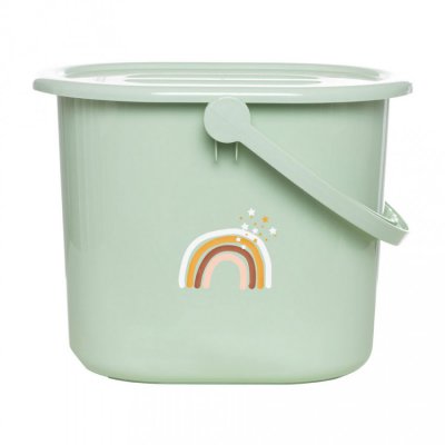 Bébé Jou kyblík na pleny s víkem - Rainbow Sky