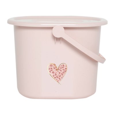 Bébé Jou kyblík na pleny s víkem - Leopard Pink