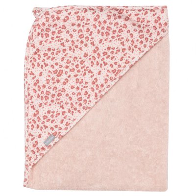 Bébé Jou ručník s kapucí - Leopard Pink