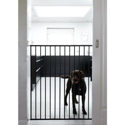 BabyDan zábrana Pet Gate Streamline - Černá, 63,5-107 cm - obrázek