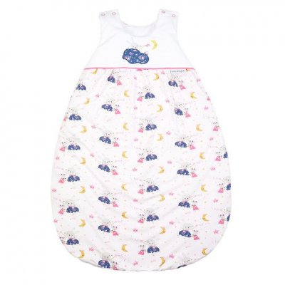 Little Angel spací pytel Outlast® - Sv. růžová tančící zvířátka/bílá, vel. 86/92