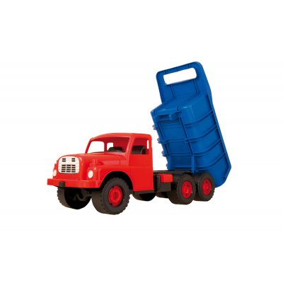 Auto Tatra 148 plast 73 cm  - Červená kabina/modrá korba - obrázek