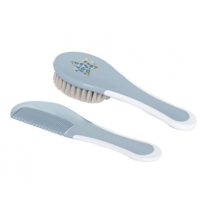 Bébé Jou hřeben a kartáč  - Leopard Blue