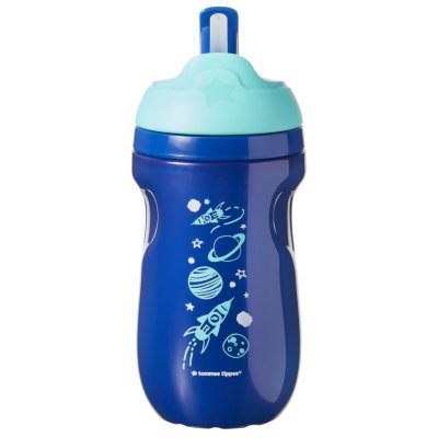 Tommee Tippee netekoucí termohrnek s brčkem  Explora 12m+,260ml - Modrý