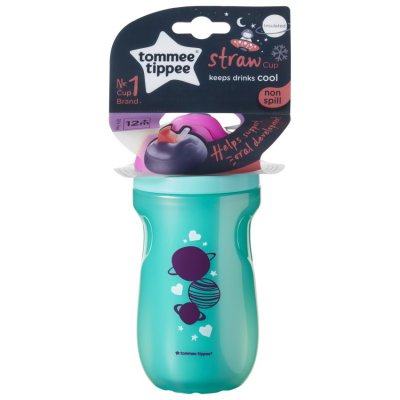 Tommee Tippee netekoucí termohrnek s brčkem  Explora 12m+,260ml - Zelený - obrázek