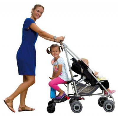 Lascal sedátko Buggy Board ke stupátku MAXI - Červené - obrázek