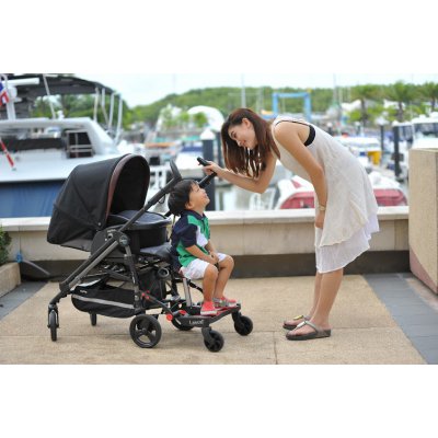 Lascal sedátko Buggy Board ke stupátku MAXI - Červené - obrázek