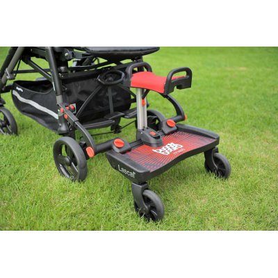 Lascal sedátko Buggy Board ke stupátku MAXI - Červené - obrázek