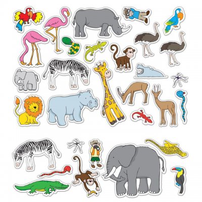 Fiesta Crafts zábavné přelepky - Safari - obrázek