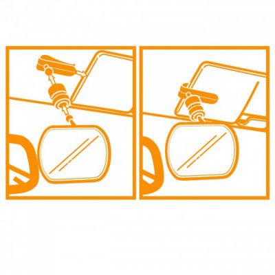 Diago zrcátko do auta - Na čelní sklo - obrázek