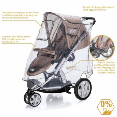 Diago pláštěnka na kočárek 3 v 1  - XL comfort - obrázek