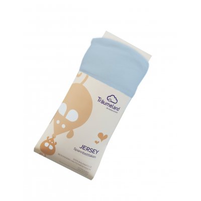 Träumeland prostěradlo jersey 40 x 90 cm - Hellblau/sv. modrá