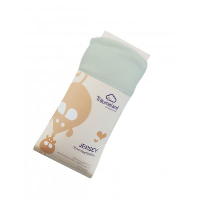 Träumeland prostěradlo jersey 40 x 90 cm - Mint/mintová