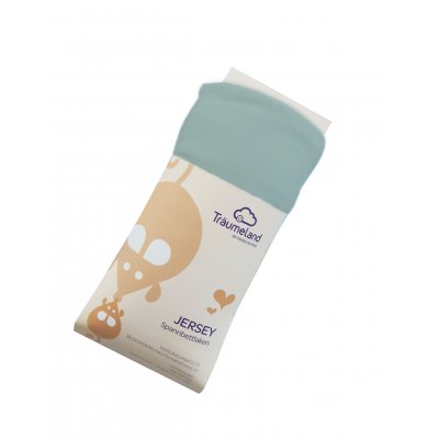 Träumeland prostěradlo jersey 40 x 90 cm - Ozeanblau/oceán modrá