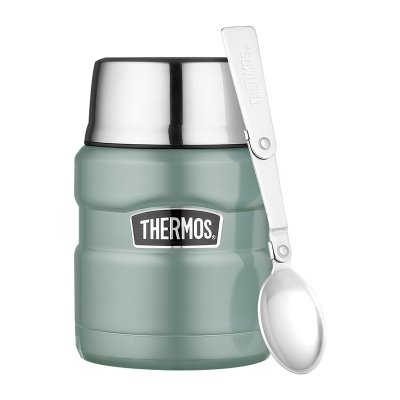 Thermos termoska na jídlo se skládací lžící a šálkem 470 ml - Duck Egg