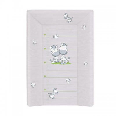 Ceba Baby přebalovací podložka tvrdá 70 x 50 cm trojhranná - Zebra (šedá)