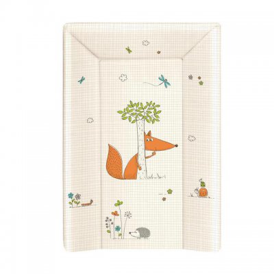 Ceba Baby přebalovací podložka tvrdá 70 x 50 cm trojhranná - Liška (ecru)
