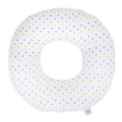 Ceba Baby poporodní kruh - Modro-žluté puntíky/modrá